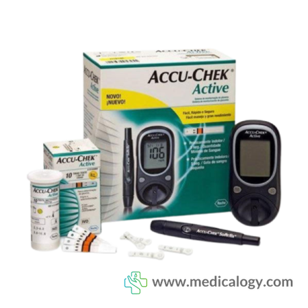 harga Accu Chek Active Alat Cek Gula Darah (Bonus 20 Strips)