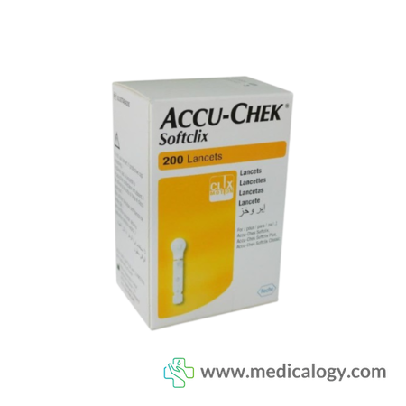 jual Accuchek Softclix Lancet Isi 200 Alat Cek Darah