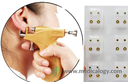 harga Alat Tindik Telinga Bayi/Dewasa/Ear Piercing Laicatech Giwang Emas