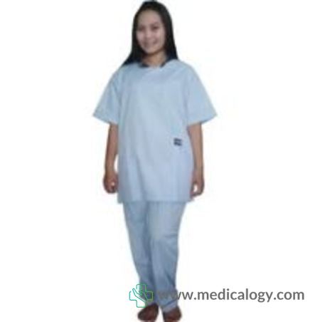 harga Baju Operasi+Celana Set Biru Muda OneMed