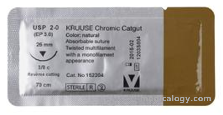 harga Chromic Catgut with Needle USP 1/0 isi 12 pcs