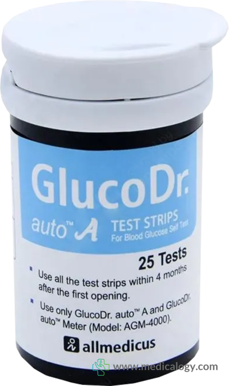 jual Gluco Dr Auto Strip Alat Cek Gula Darah 25T