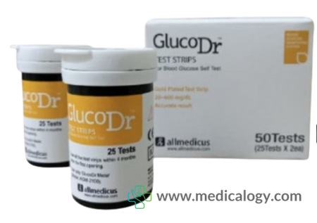 harga Gluco Dr Biosensor Strip Cek Gula Darah 50T