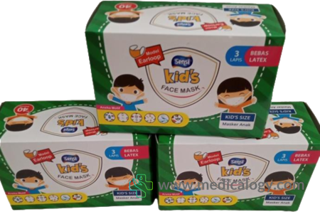 harga Masker Anak Sensi Kids Earloop isi 40 pcs