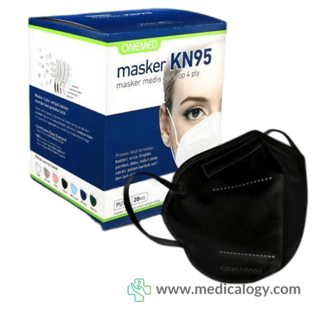 jual Masker KN95 Onemed isi 20 Pcs Black