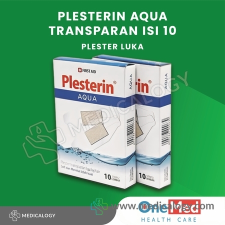 harga Plesterin Transparan Aqua Kedap Air box isi 10 Onemed