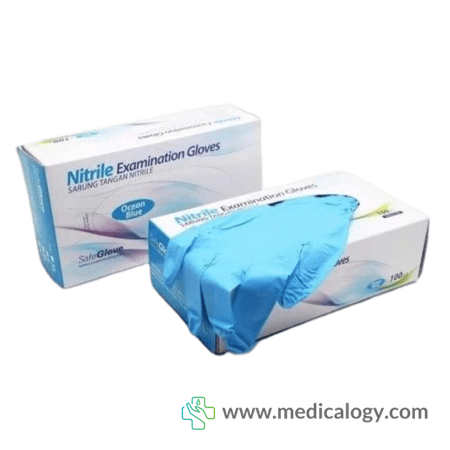 jual Safeglove Sarung Tangan Nitrile L Isi 50 Pasang