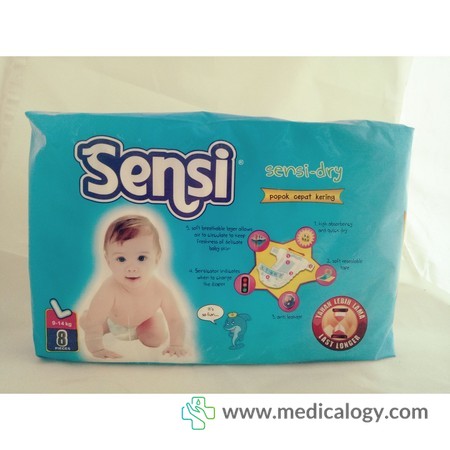 harga Sensi Dry Popok Bayi Size L isi 8