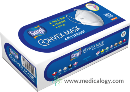 harga Sensi Masker Sensi Convex Masker Wajah Cokelat isi 20 Masker Sensi Convex