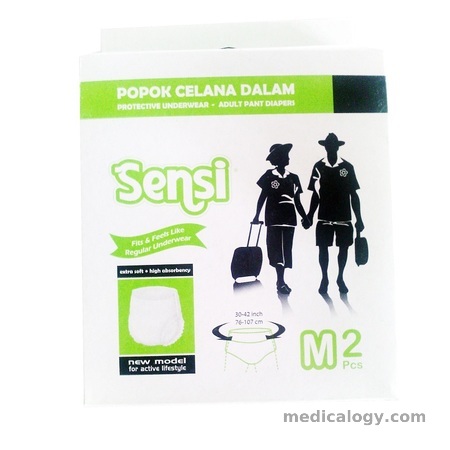 harga Sensi Popok Dewasa Model Celana Dalam Size M isi 2/pack