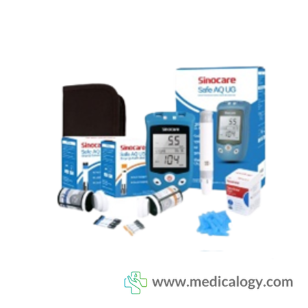 harga Set 2In1 Alat Cek Gula Darah dan Asam Urat Sinocare safe AQ UG Kits