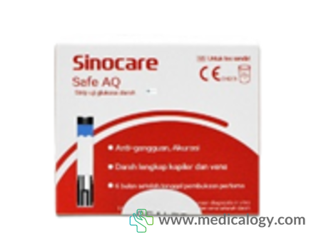 harga Strip Cek Gula Darah Sinocare Safe AQ Smart Isi 50 Pcs Strip