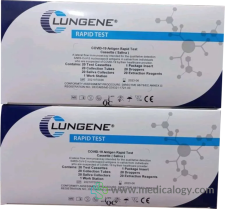 jual Swab Liur Saliva Clungene Kit Per Box isi 20