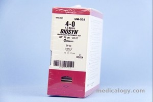 jual Biosyn 4-0 Violet 70 cm Taper Point 1/2 Circle 17 mm (Urologi/Subkutan)