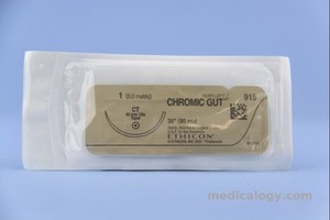 jual Chromic Gut 1 Taper Point  90 cm 1/2 Circle 40 mm (Fascia/Otot/Uterus)