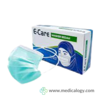 jual E-CARE MASKER BEDAH HIJAB per box isi 50