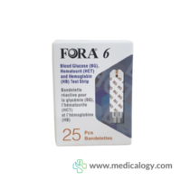 FORA Strip 3 in 1 Gula Darah Hemoglobin Hematokrit isi 25 pcs