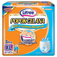 jual Lifree Popok Celana Size XL Isi 3