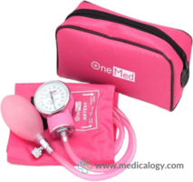 jual Onemed T200 Tensimeter Aneroid Alat Ukur Darah Warna Pink