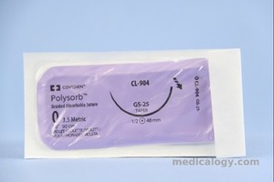 jual Polysorb 0 Violet 90 cm Taper Point 1/2 Circle 48 mm (Fascia/Otot/Uterus)