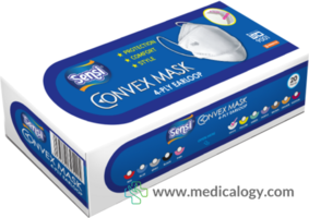 Sensi Masker Sensi Convex Masker Wajah Cokelat isi 20 Masker Sensi Convex