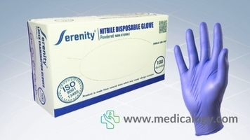 jual SERENITY Nitrile Examination Gloves S