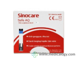 jual Strip Cek Gula Darah Sinocare Safe AQ UG Isi 50 Pcs Strip