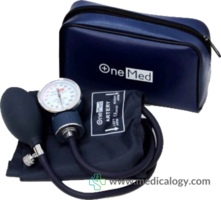 jual Tensimeter Aneroid 200 Manual Jarum + Stetoskop Warna Biru Navy Onemed